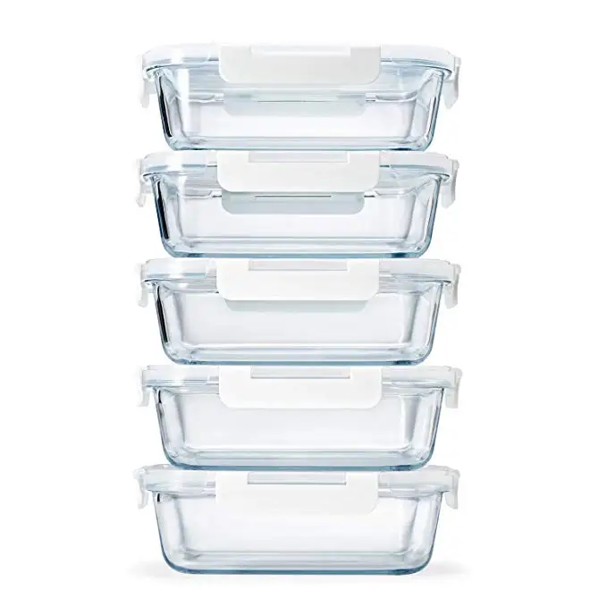 professional glass container take away food containers made in China