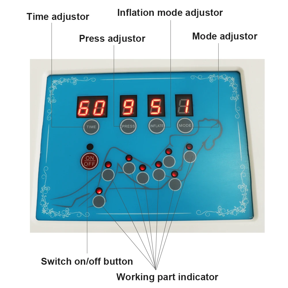 Professional air pressure sauna blanket pain reduction full body massage machine for salon