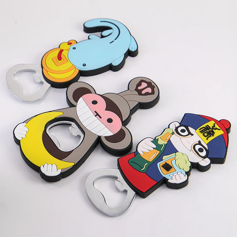 Custom Logo Print Freeze Refrigerator Magnet 3D Bottle Opener Magnet Country City Name Tourism Souvenir Fridge Magnet Customised