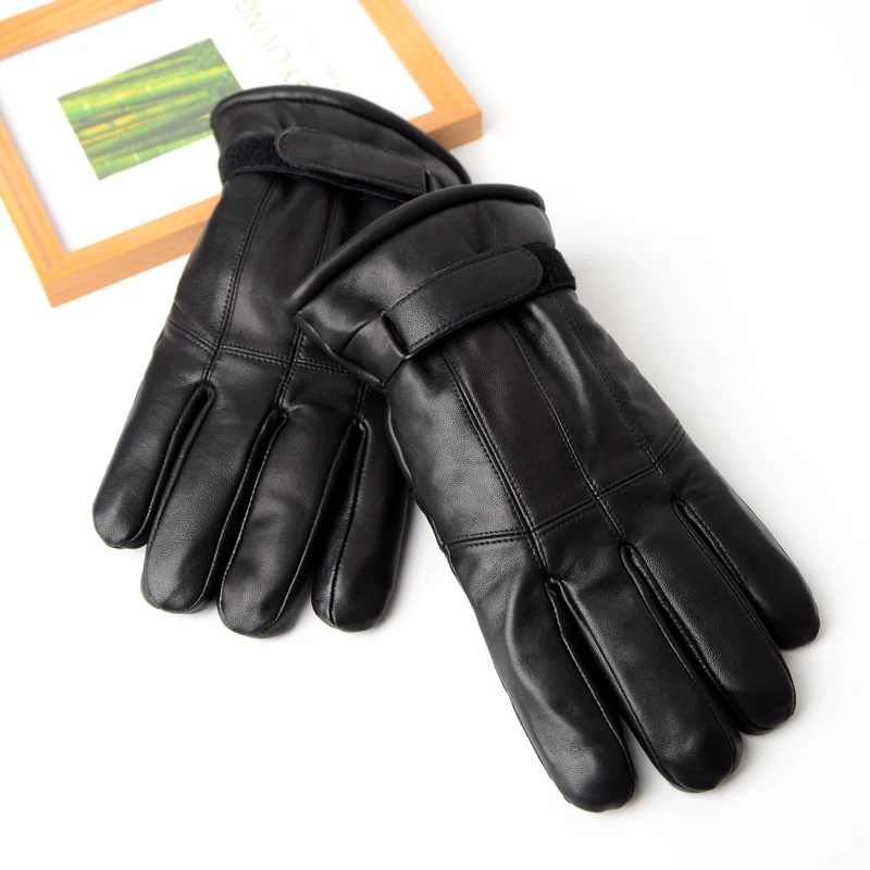 
Fashion sheepskin gloves genuine sheepskin shearling gloves Warm leather for outdoor riding man sheepskin gloves shearling 