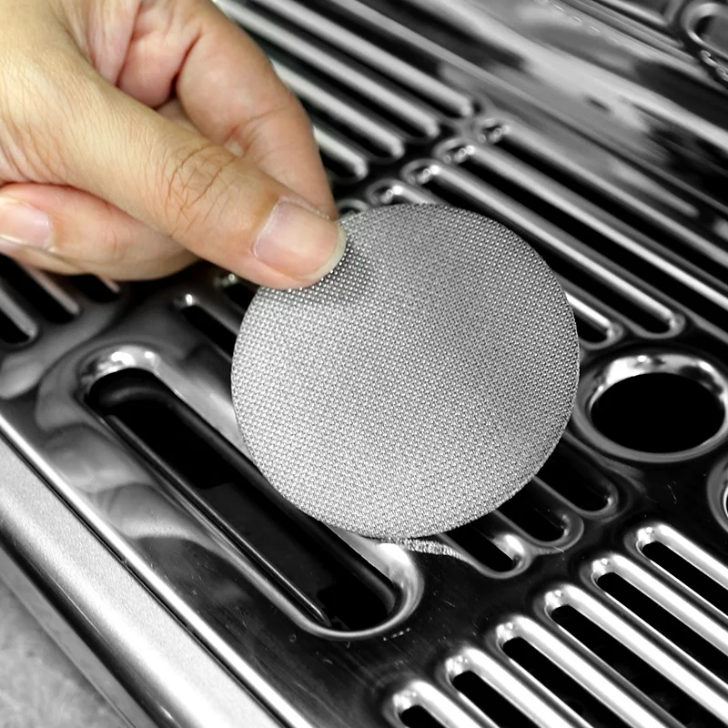 Custom 51Mm 53Mm 58.5Mm Machine Barista Accessories Tools Espresso Stainless Steel Sintered Mesh Coffee Filter Disc Puck Screen