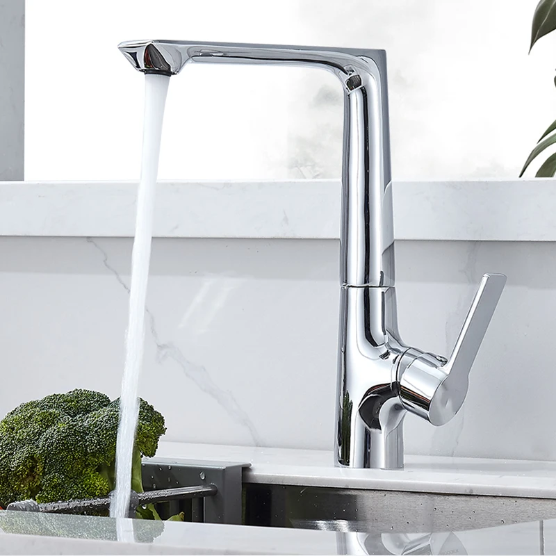 Multifunction Single-Hole Hot Cold Plating Valve Core High-Performance Water-Saving Adjustable Head Kitchen Tap, Grifos Lavabo