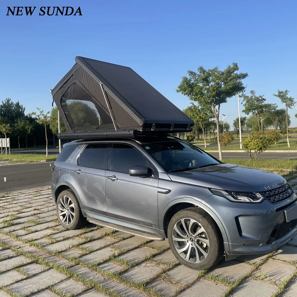Factory sale various widely used aluminum triangle suv hard shell rooftop tent