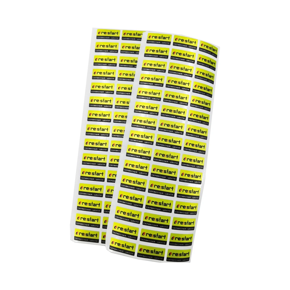 High Quality Wholesale Custom Cheap Printing Serialized Warranty Void If Removed Label Secure Transparent Sticker