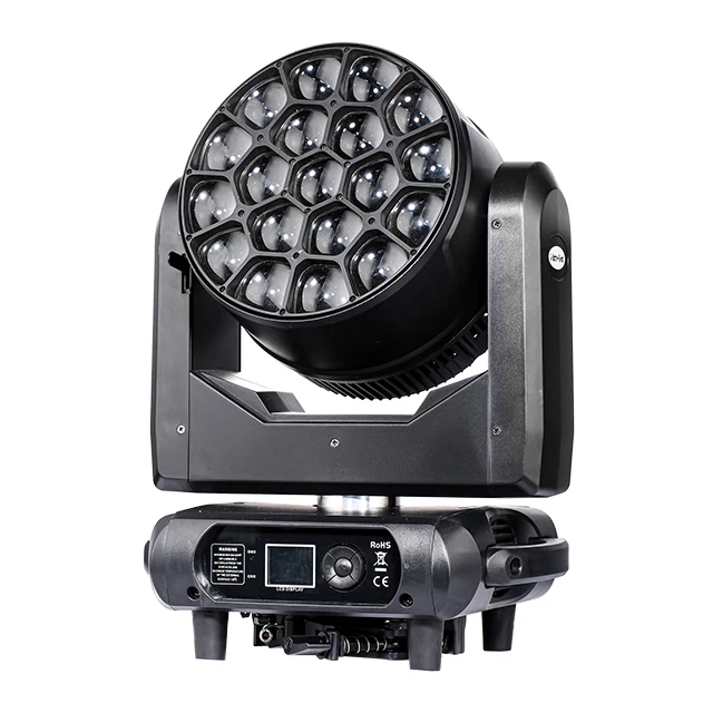 Очень легкий 19x40 Вт пчелиный глаз K15 движущаяся головка RGBW zoom wash led stage light для театральных концертных мероприятий