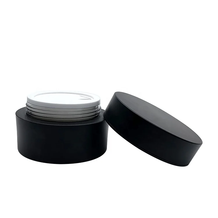empty 60ml acrylic jar 2oz cosmetic jar cream custom hair packaging 50ml cosmetic container acrylic clay mask jar mask container