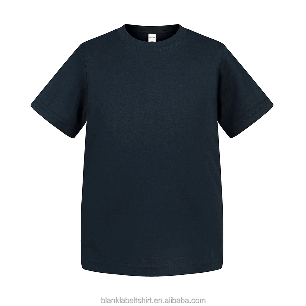 2024 Factory Customized 100% Cotton T-Shirt Cheap round Neck Casual Style Kids Boys Girls Breathable Knitted Fabric Wholesale