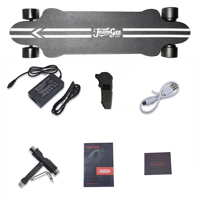 EU US warehouse Teamgee 4 wheels hub motor electric skateboard remote control canadian maple longboard electric skateboard