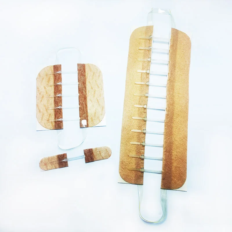 Неинвазивное регулируемое устройство для закрытия ран на молнии с медицинской помощью без келоидного шрама