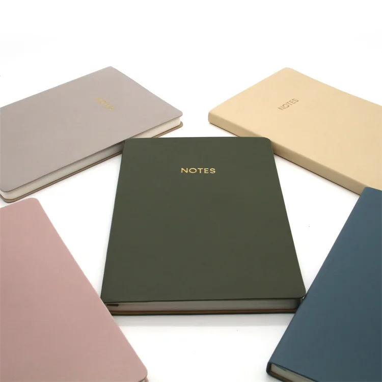 OEM Custom Printing Business Pu Leather A5 A6 Journals Hardcover Notebook With Logo
