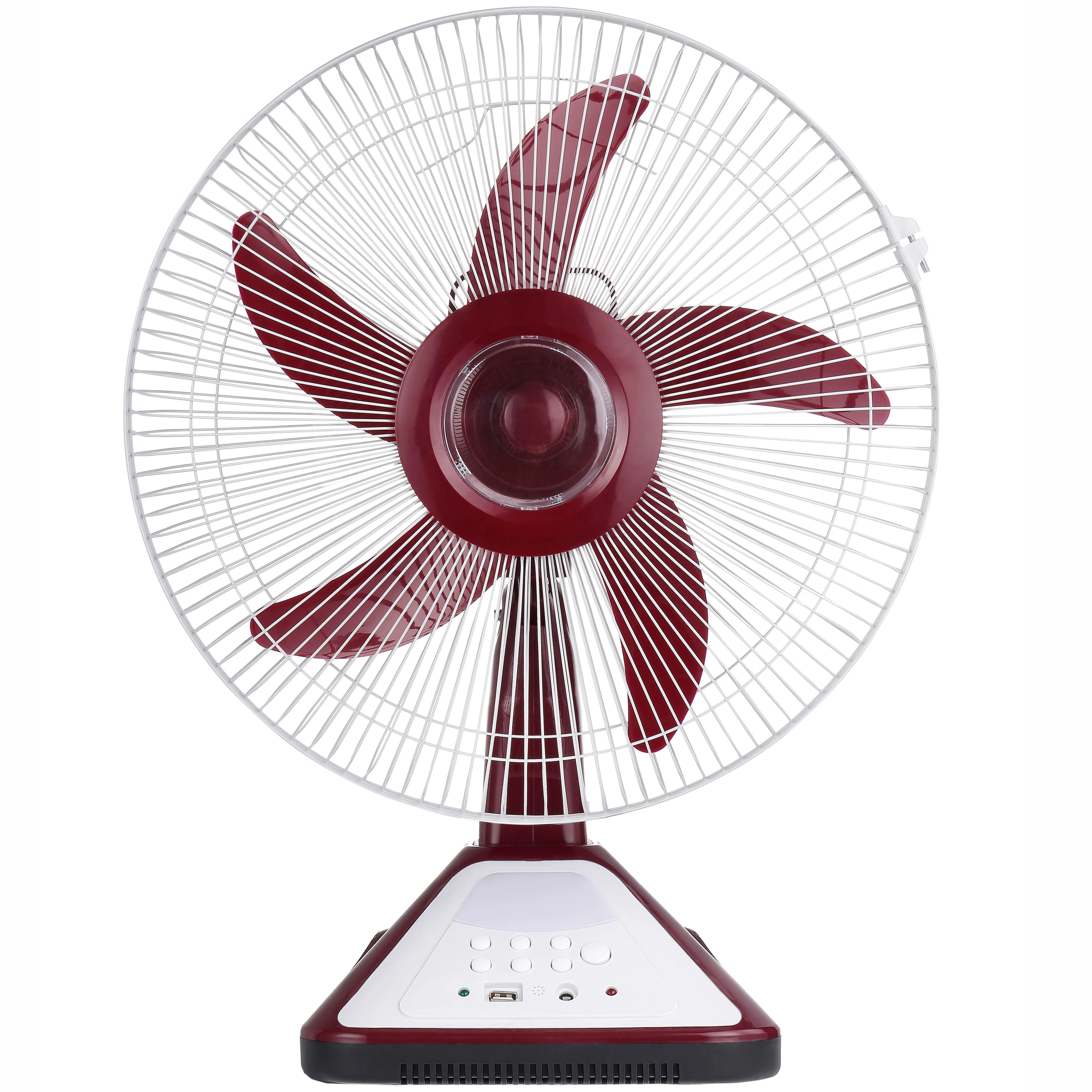 14 Inch 5 leaf 12v ac dc table fan
