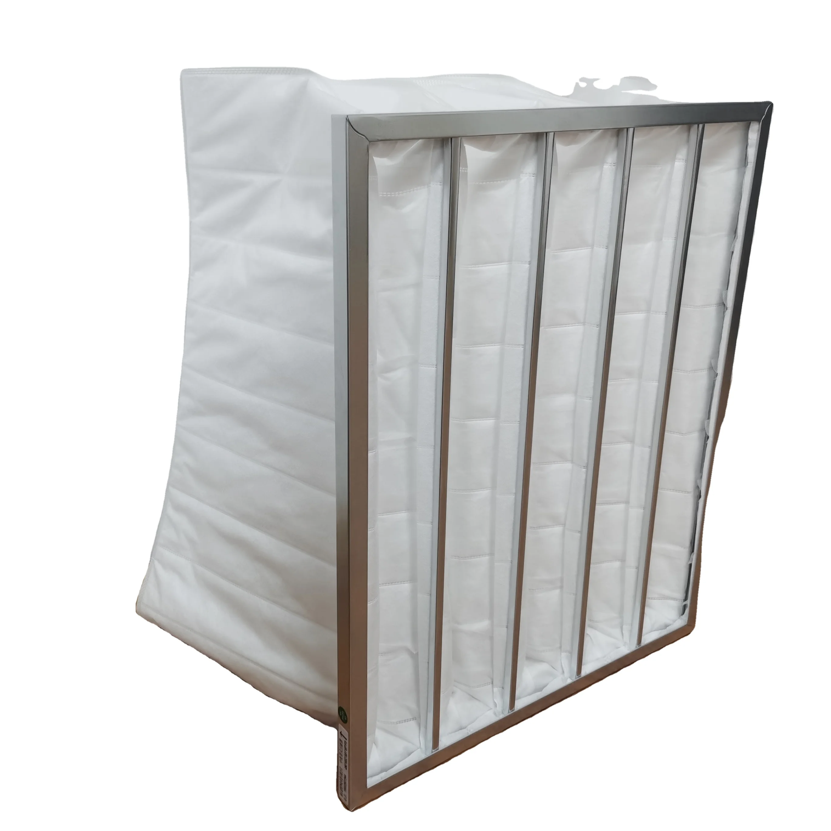 Industrial Customized F9 Efficiency Pocket Air Filter Aluminum Frame Paper Cotton Dust Filter HVAC System Used Farm Industries