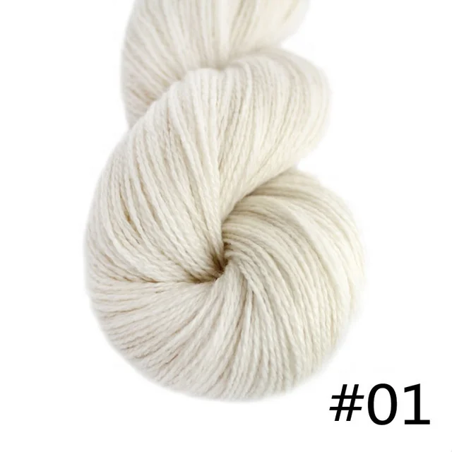 100% 2 слоя пальцами вес из чистого кашемира Пряжа handknitting пряжа