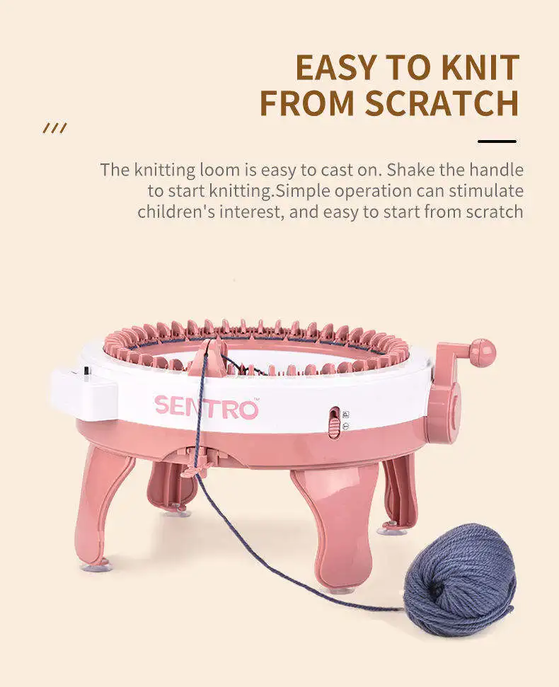 Handmade Gifts Diy Craft Knitting Wool Machines Textile Machines Hats Socks Scarves Knitting Machine Toys For Kids