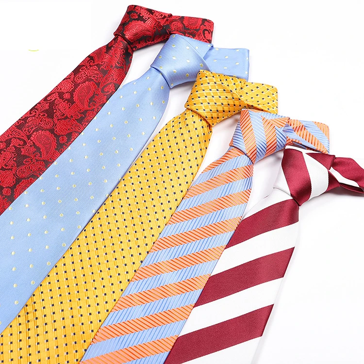 Custom Woven Silk necktie High Quality cheap neck tie  jacquard woven necktie novelty tie Fabric Woven Neck Ties for men set