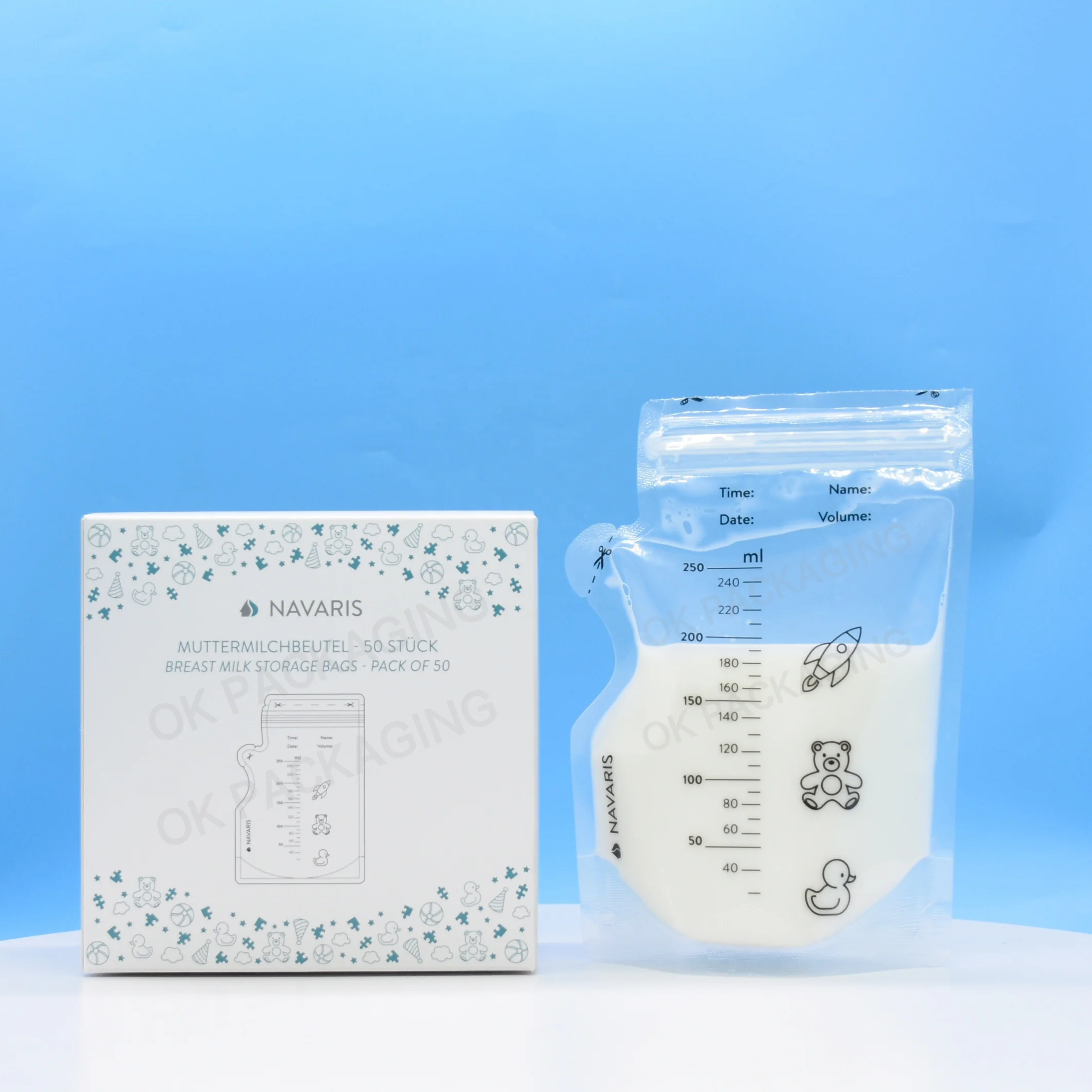 Индивидуальный пакет для грудного молока 100 мл 180 мл 200 мл PBA бесплатно