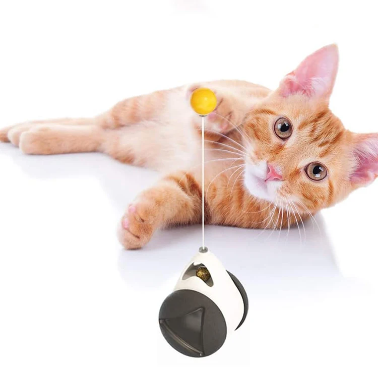 Leak Food Cat Toy Tumbler Rotating Balls Tease Kitten Training Agility Toys For Cats