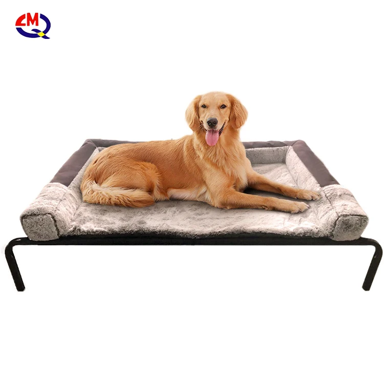 LMQ group brand nylon material raised dog bed waterproof pet bed with factory price