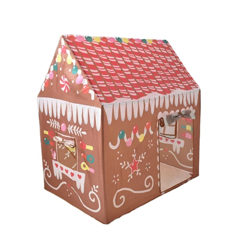 Hot sale baby girls boys portable easy set up indoor playhouse big luxury house shaped tents for sale