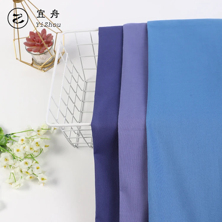 
 China Wholesales 100% Cotton 90*88 60S*60S Dyed Plain Cotton Fabric  
