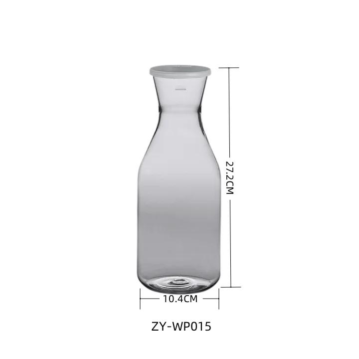 1.5L Plastic water pitcher water jug ,juice bottle with flat Lid for restaurant and home