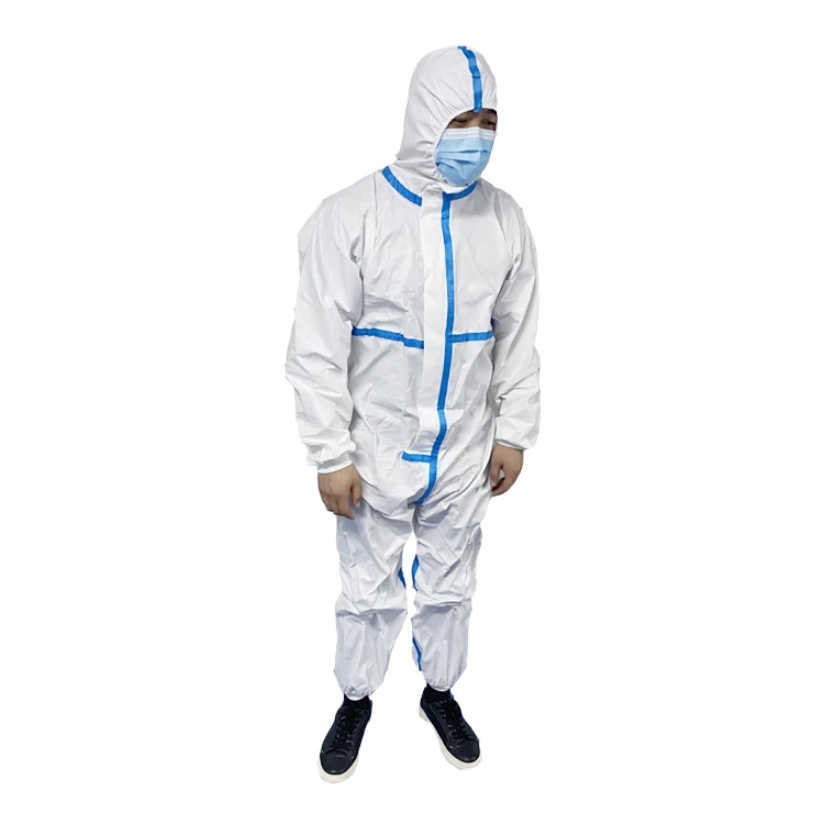 
Factory Supply Wholesale Protection Suit Protective Personal Disposable Body Coverall White Small Ce Medical Protective Clothing 