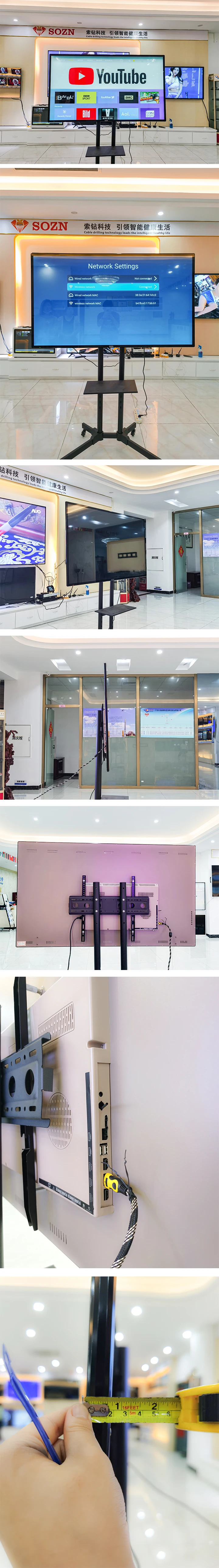 New product 100 inch tv voice function 75 inch smart tv Android 11.0 features 85 inch tv