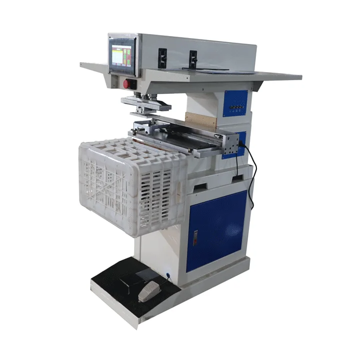 High-Accurate 135 mm Automatic One-Color Pad Printer New Condition Sealed Ink Cup Crates Buckets Printing Used Label Printer