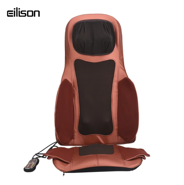 Eilison 2024 prevailing Seat  cushion covers Vibrating massage car seat back relax shiatsu heated massage cushion blood unclog