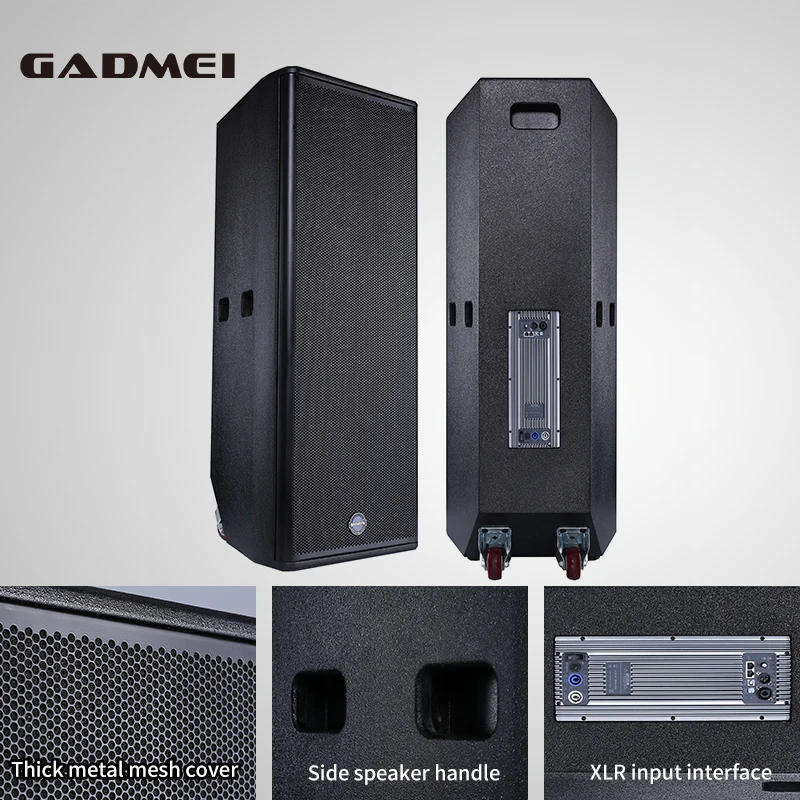 Amplifier powered speakers professional active  15 inch 1000 watt full range 15 inch speaker box dj speaker set system