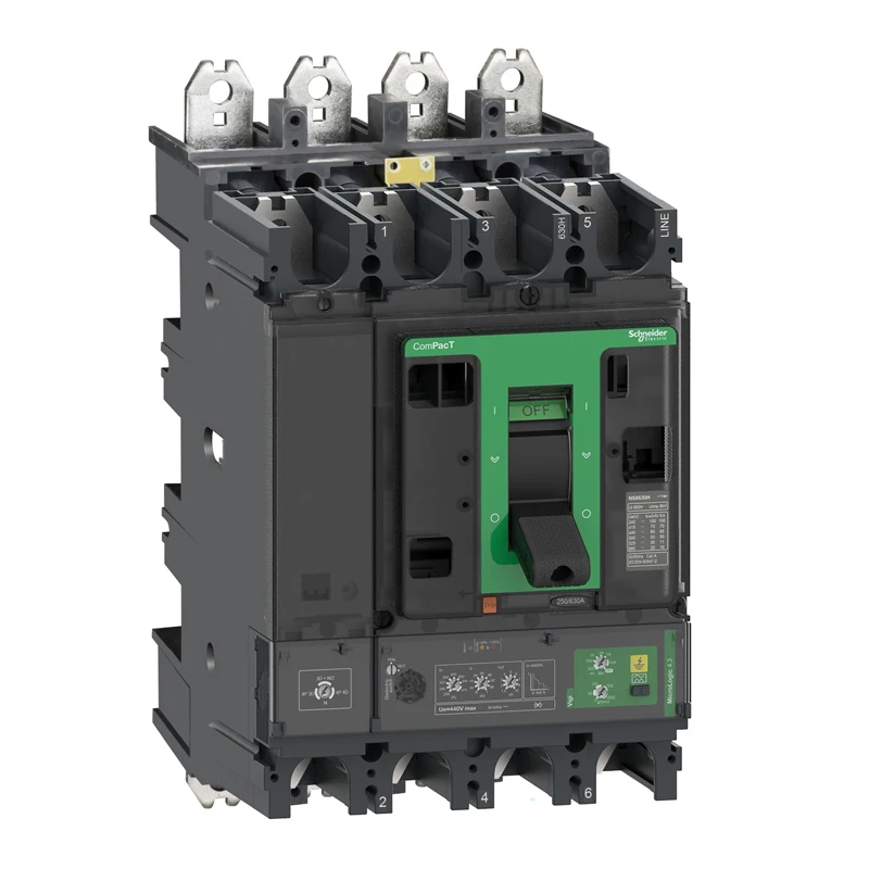 Original NSX630H 70kA AC 4P4D 630A 2.3 P-IN NSX Series Circuit breaker C63H42D630P