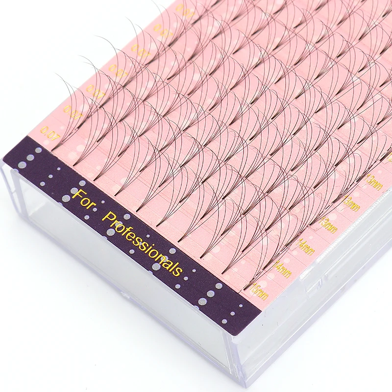 20 mm soft short premade volume eyelash extensions premade fans korean pbt lash