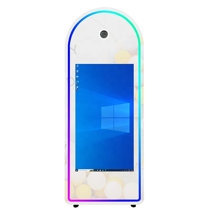 Party Selfie Digital Mirror Photobooth Machine Interactive Touch Screen DSLR Magic Mirror Photo Booth