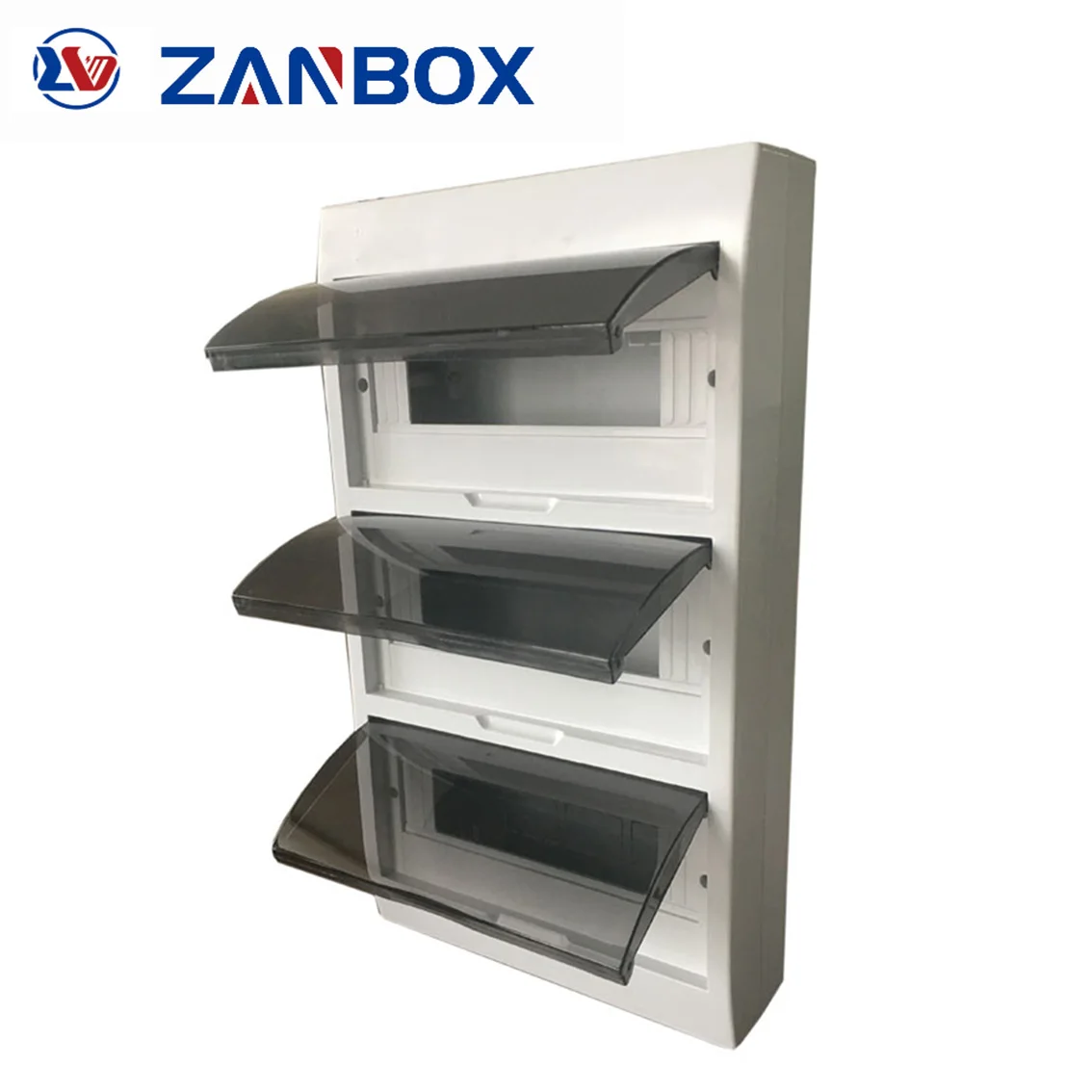 ZANBOS latest technology 36 way waterproof flame retardant portable plastic distribution box
