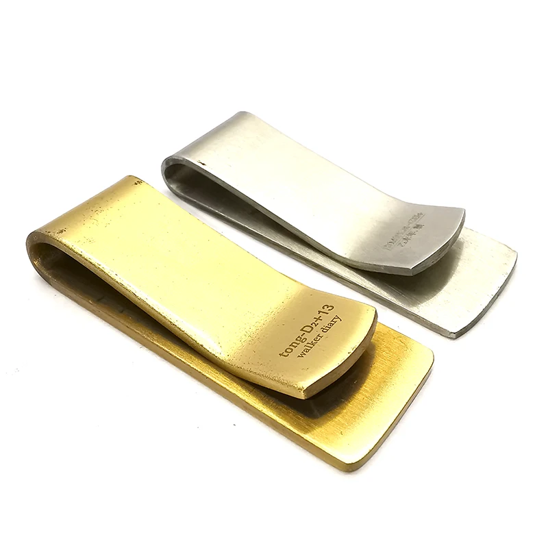 gold men stainless steel skull money clips