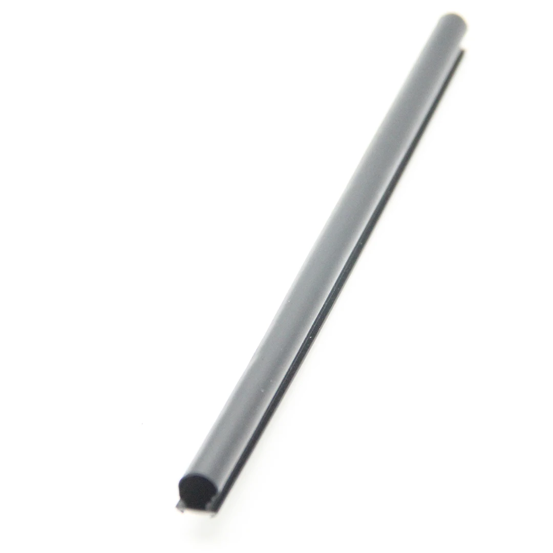 D shape Highly elastic aluminium shower door frame PVC sealing bumper strip with hook