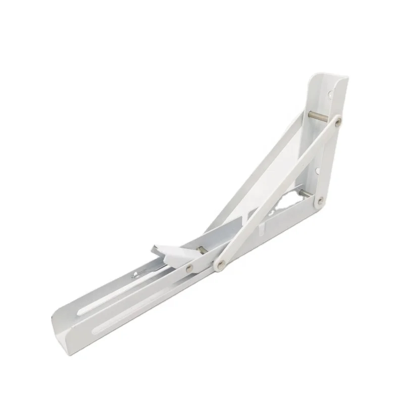 90 Degree Wall Mounting Corner Bracket Stainless Steel Angle Triangle Adjustable Table Bench Support Folding Brackets