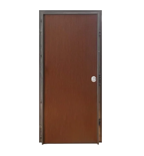 Security MDF door for home with 70mm doorleaf made in China with melamine door panel with low price