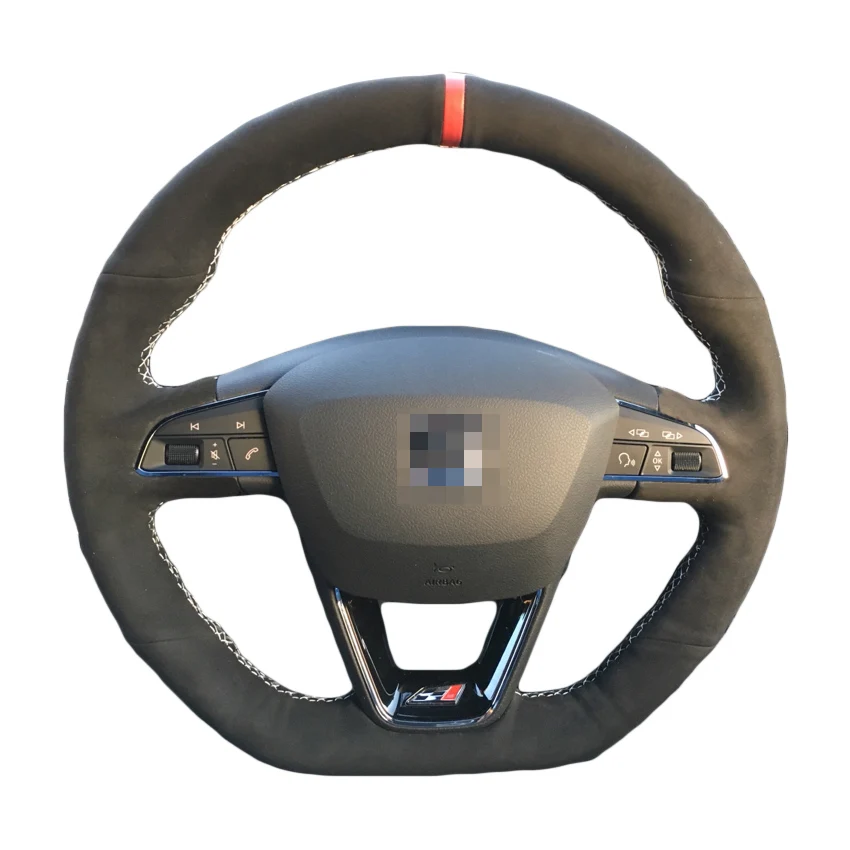 Чехол на руль для Seat Leon Cupra R ST Ateca FR Ibiza 2013 2014 2015 2016 2017