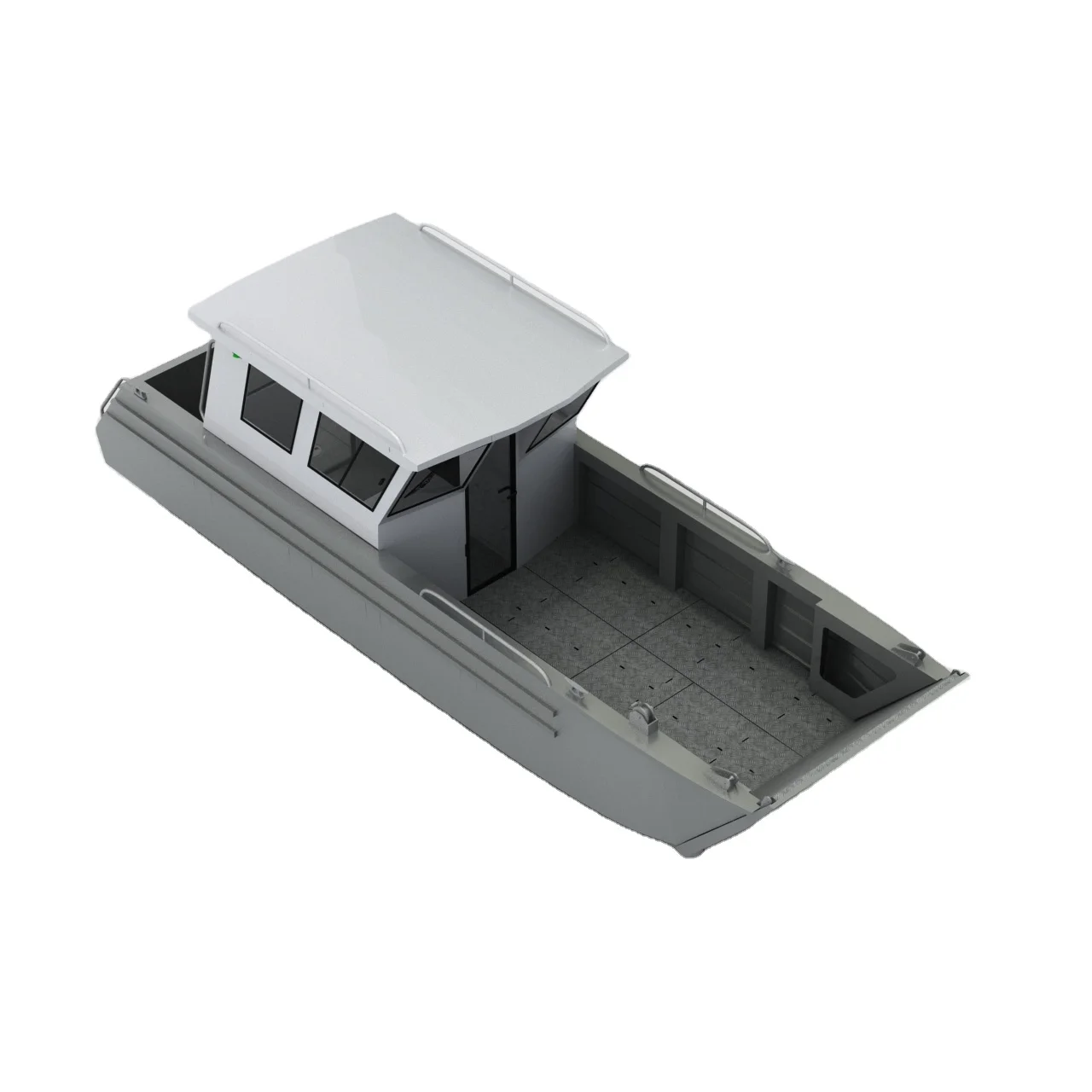 7.9m 26ft Aluminum Cabin Cargo barge work boat for sale