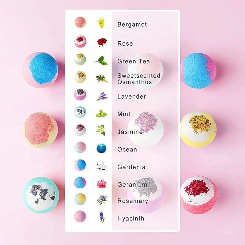 Wholesale gift set with jewelry inside bubble vegan natural organic fizzy bath bombs bath fizzies