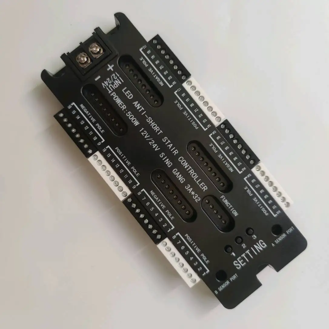 Automatic stair lighting system Human Sensor Pir Sensor Stair Controller 32 channel With anti-short protection