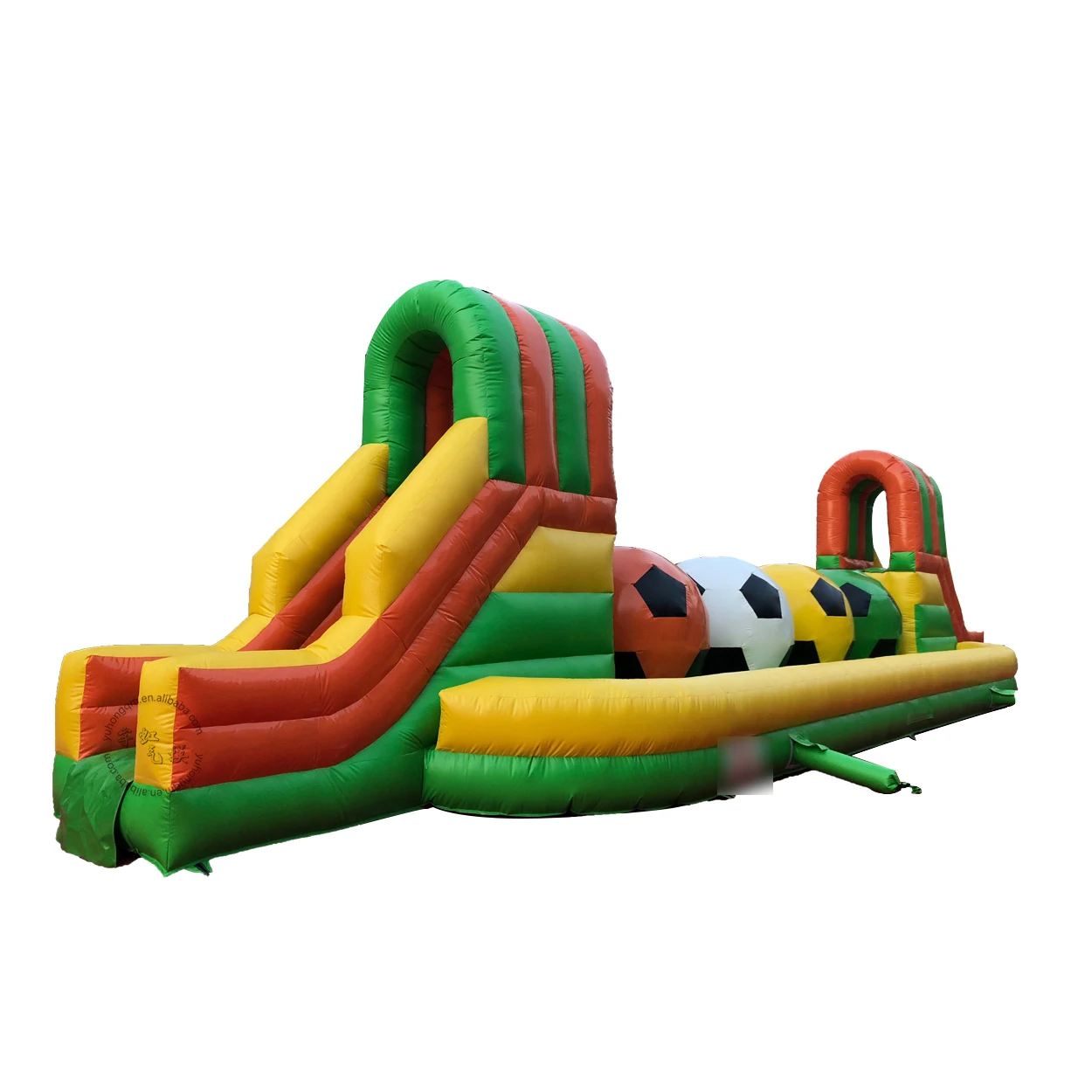 Новый футбол надувной препятствие курс надувные горки