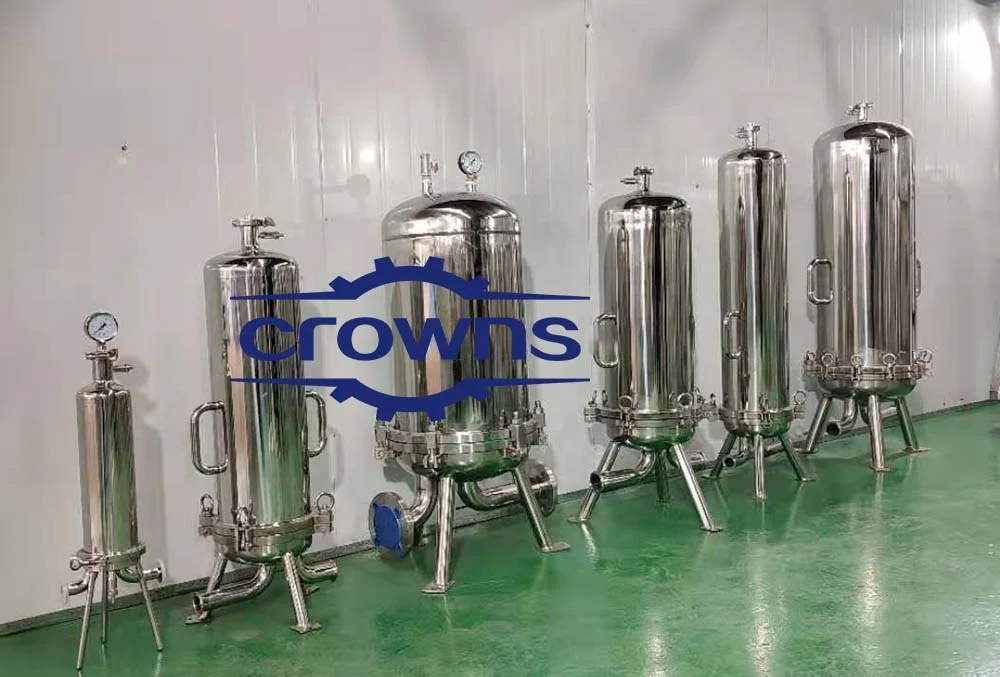 Industrial Filtration Equipment Beer Wine Filter Micron Millipore Stainless Steel Cartridge Filter Housing