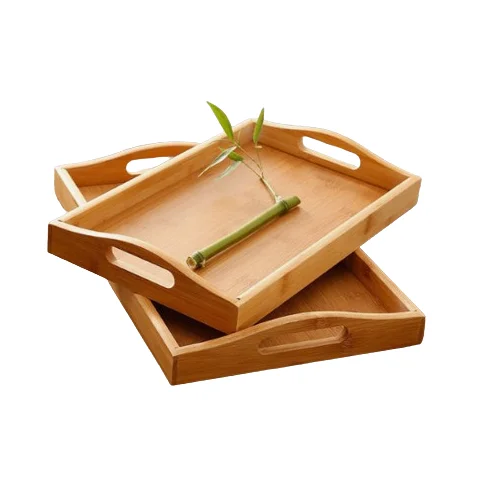 Rectangular Wooden Trays Real Wood Candy Plate Ramadan Eid Occasion Handcrafted Chocolate Cake Food Plate Serving Tray