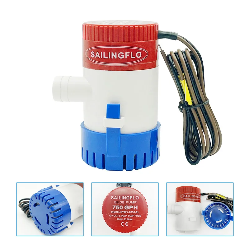 Электрический водяной насос Singflo 12 В DC 1100GPH для лодочного насоса центробежный погружной