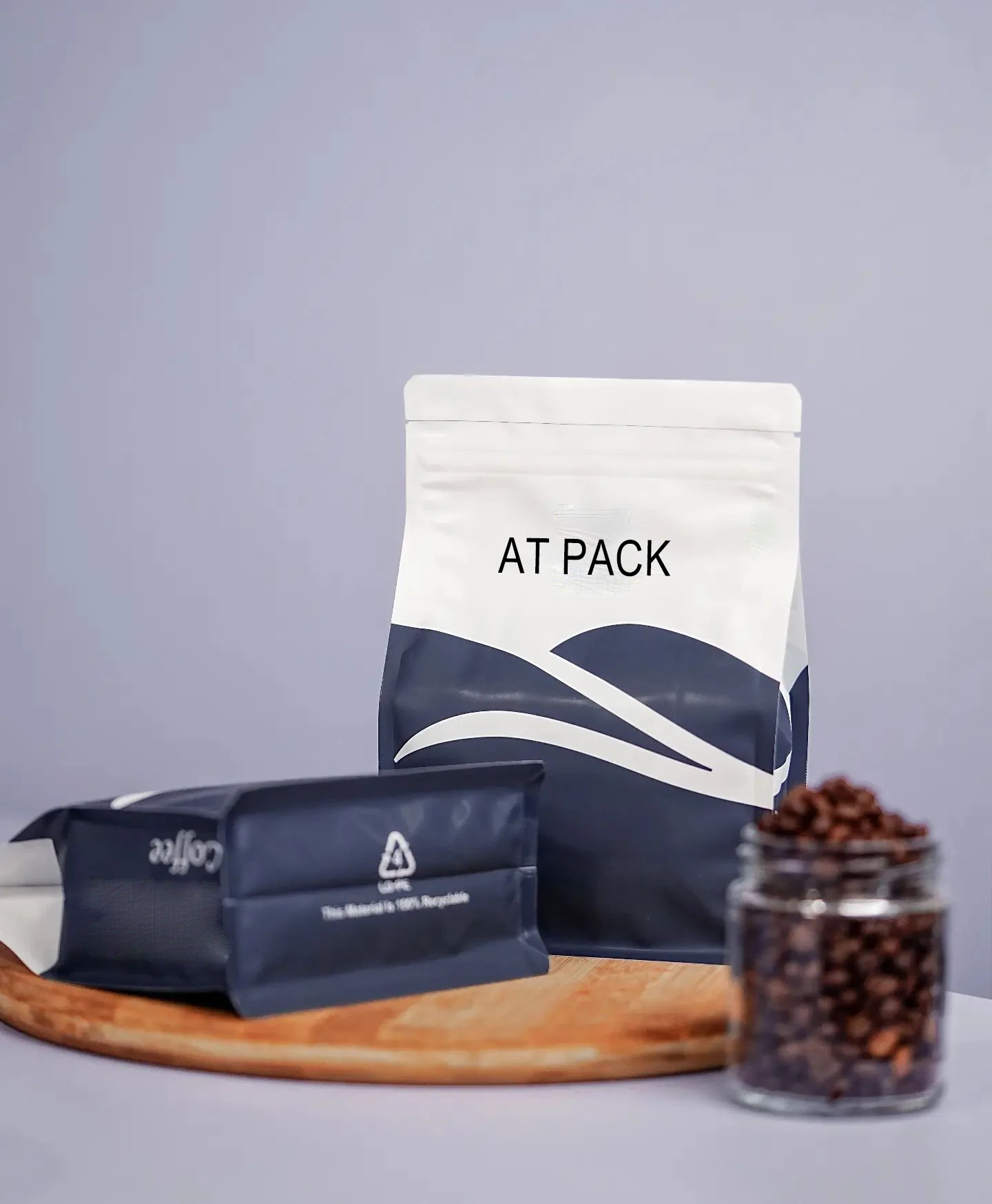 Free Sample Biodegradable Pla Matte Black 5lb 12oz 250G 500G 1Kg Recyclable Compostable Zipper Valve Coffee Bean Packaging Bags