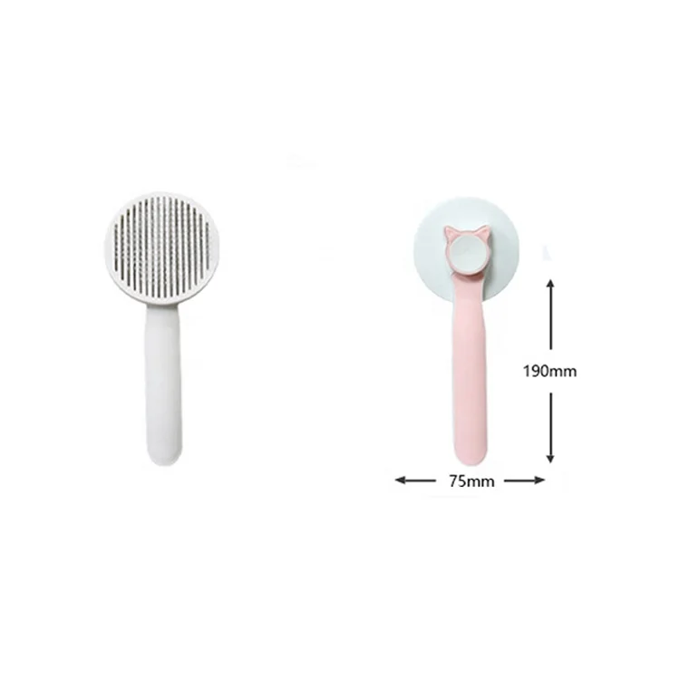 Self Cleaning Removes Loose Undercoat Gently Cat Grooming Dog Hair Remover Pet Brush