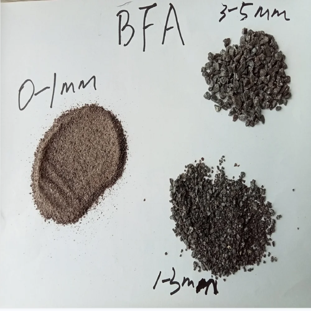 Brown Fused Alumina 1-3mm refractory use brown corundum BFA