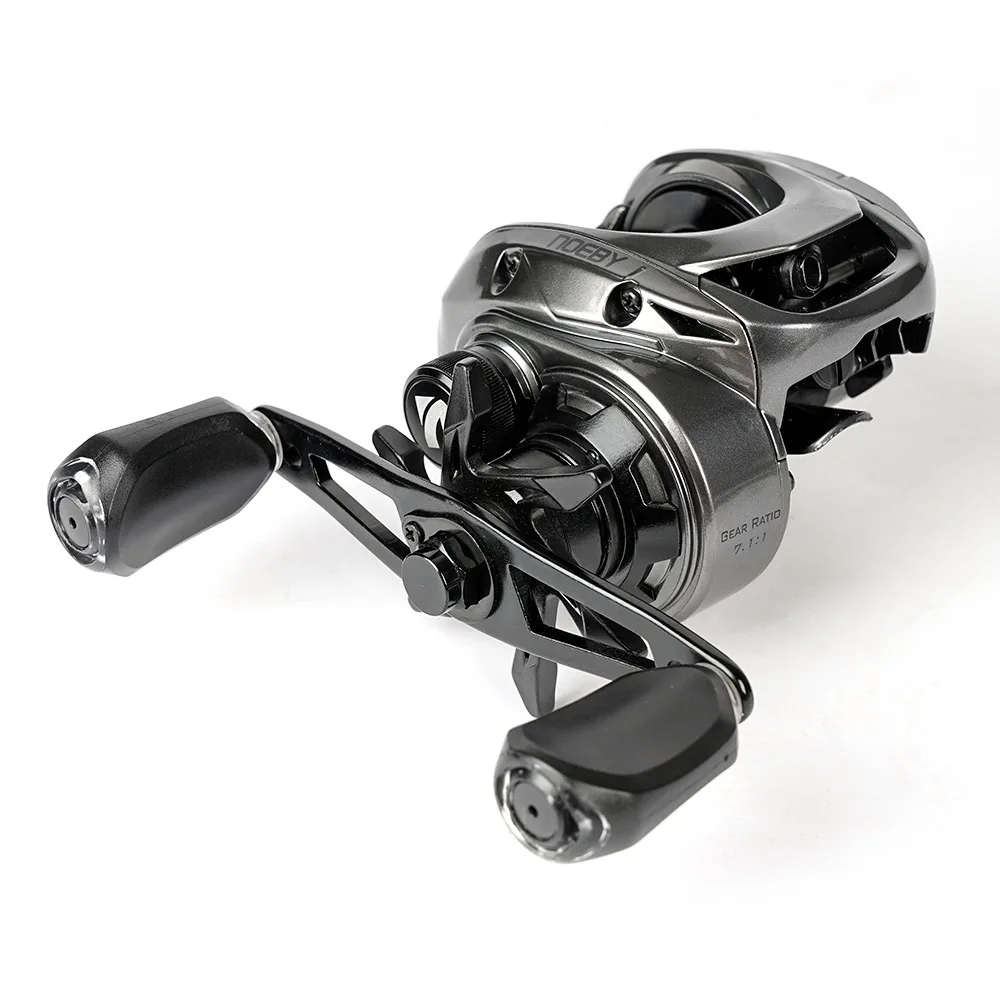 Button Magnetic Braking System 10+1 Double Shielded Stainless Steel Ball Bearings Baitcaster Reel